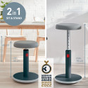 Active Sit-Stand Stool Ergo Cosy Ve.Grey