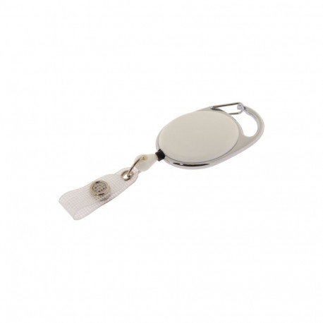 Kaardihoidja JO-JO karabiinkinnitusega valge