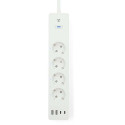 Pikendusjuhe Nedis SmartLife, 2m, 4 pesa + 2xUSB-A + 2xUSB-C