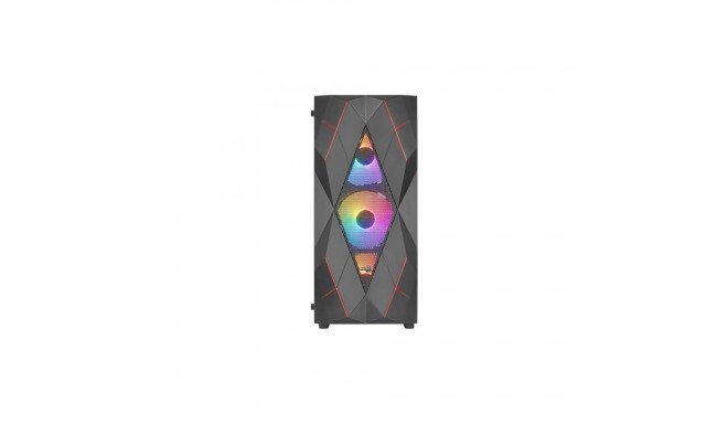 Case AeroCool Volcan Black Mid Tower RGB