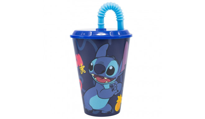 Disney Stitch - Kubek ze słomką z kolekcji Palms 430 ml