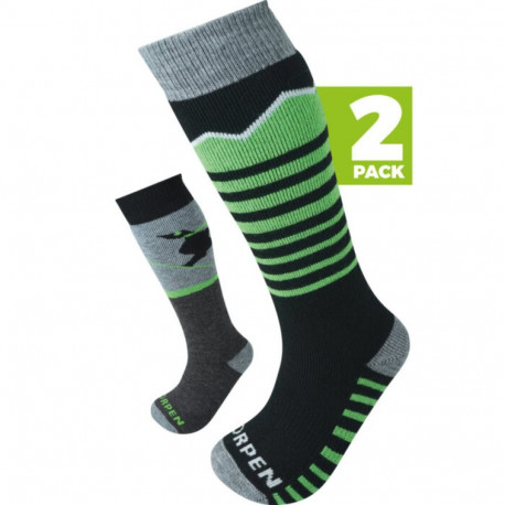 Ki S2KNE Merino Ski Eco Green sokid 2 paari - S