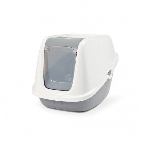 Cat litterbox Nestor Giant 75,5x56x55,5cm white/grey