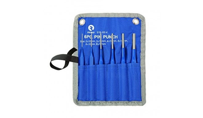 Octagonal parallel pin punch set 6 pcs -2/3/4/5/6/8mm with pouch Irimo