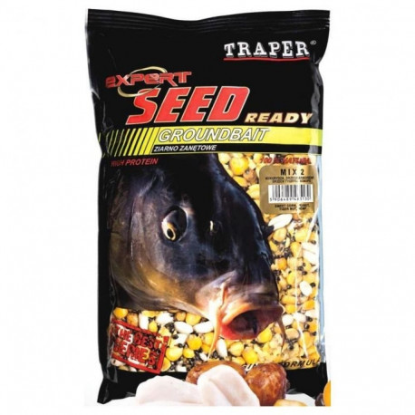 Groundbait seeds - boiled TRAPER MIX2 1kg