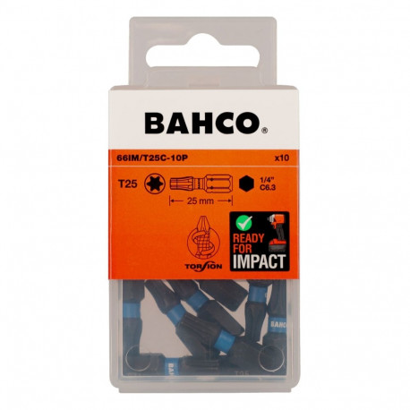 Otsakud 66IM T25 25mm Impact, 10tk