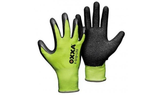 Nylon gloves with latex coating OXXA X-Grip-Lite 51-025, yellow, size 7/S