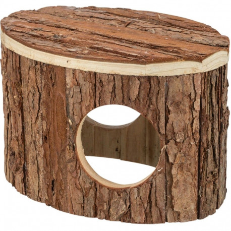 Hamstri maja, koorepuit, 18 × 12 × 12 cm