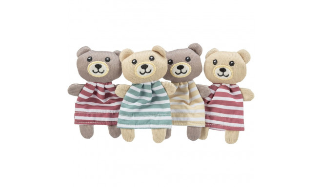 Игрушка для кошек Медведь, ткань, с кошачей мятой, 12 см цвет случайный