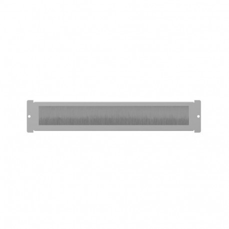 19" FREE-STANDING (FF01 WITH LCD PANEL) CABLE ENTRY BRUSH PANEL GREY LANBERG AK-1106-S