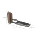SmallRig 4736 Wooden L Shape Grip for X T50 (Charcoal Silver)