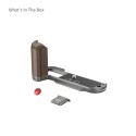 SmallRig 4736 Wooden L Shape Grip for X T50 (Charcoal Silver)