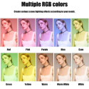 Elight RGB18 45см 2в1 Белый и Цветной RGB Светодиодное Кольцо с Держателем для Смартфона + Bluetooth