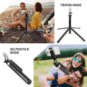 Elight P185S Super Long 1.8m Selfie Stick Tripod with Smarthone / 1/4 screw fix & Shutter Button Bla