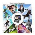 iWear K4 Real 4K 20Mpix Wi-Fi Sport Camera with Sony IMX179 Lens & 8x Fixation Set Black
