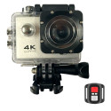 iWear K1 Ultra HD 4K 16Mpix Wi-Fi Sport Camera with 2'' LCD Remote & 8x Fixation Set Silver