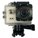 iWear K1 Ultra HD 4K 16Mpix Wi-Fi Sport Camera with 2'' LCD Remote & 8x Fixation Set Silver