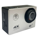 iWear K1 Ultra HD 4K 16Mpix Wi-Fi Sport Camera with 2'' LCD Remote & 8x Fixation Set Silver