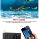 iWear K1 Ultra HD 4K 16Mpix Wi-Fi Sport Camera with 2'' LCD Remote & 8x Fixation Set Yellow