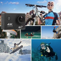 iWear K1 Ultra HD 4K 16Mpix Wi-Fi Sport Camera with 2'' LCD Remote & 8x Fixation Set Yellow