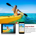 iWear K1 Ultra HD 4K 16Mpix Wi-Fi Sport Camera with 2'' LCD Remote & 8x Fixation Set Silver