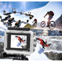 iWear K1 Ultra HD 4K 16Mpix Wi-Fi Sport Camera with 2'' LCD Remote & 8x Fixation Set Silver
