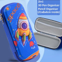 iLike S13 Жесткая сумка на молнии для 3D ручки и аксессуаров Голубая
