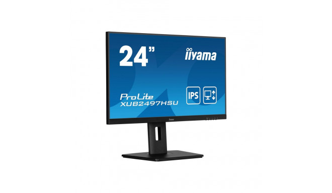 IIYAMA XUB2497HSU-B2 24inch IPS FHD 100Hz Adaptive Sync 300cd/m2 1ms HDMI DP 2xUSB 2.0 Speakers 15cm