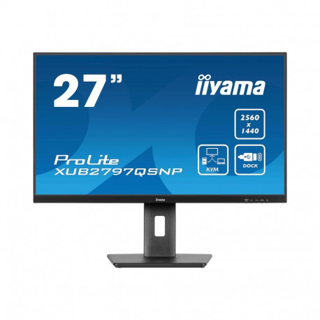IIYAMA XUB2797QSNP-B1 27-tolline IPS WQHD 100Hz 300cd/m2 1ms HDMI DP kõlaritega monitor