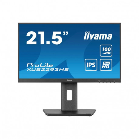 IIYAMA monitor XUB2293HS-B6 21.5inch IPS FHD LED 100Hz 300cd/m2 1ms HDMI DP kõlaritega (P)