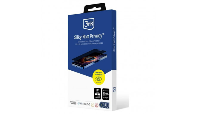 3MK Silky Matt Privacy kaitsekile Samsung Galaxy S25+ jaoks