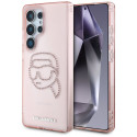 Karl Lagerfeld Rhinestones K. Head Logo Case for Samsung Galaxy S25 Ultra Pink