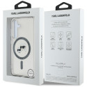 Case Karl Lagerfeld Button Karl & Choupette Heads Printed Logo MagSafe for Samsung Galaxy S25 black