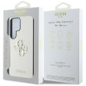 Guess Grained Big 4G Logo Small Classic Logo Case for Samsung Galaxy S25 Ultra beige