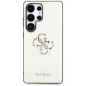 Guess Grained Big 4G Logo Small Classic Logo Case for Samsung Galaxy S25 Ultra beige