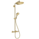 Shower system Hansgrohe Croma Select S 26890990 shiny gold