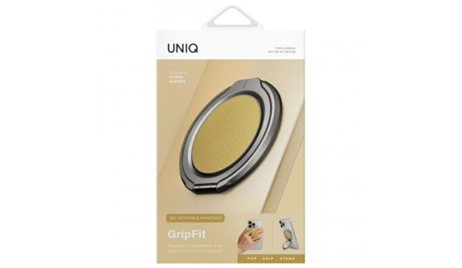 UNIQ Gripfit 360 Magnetic Mount&Kickstand Magnetic Holder yellow/canary yellow