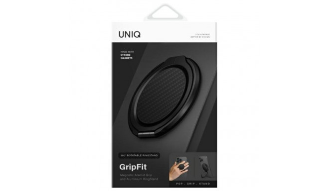 UNIQ Gripfit Premium 360 Magnetic Mount&Kickstand Magnetic Holder black/carbon black