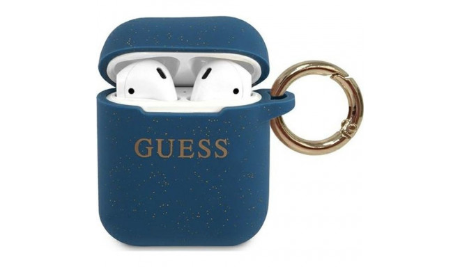 GUACCSILGLBL Guess silikoonümbris Airpods 12 jaoks sinine