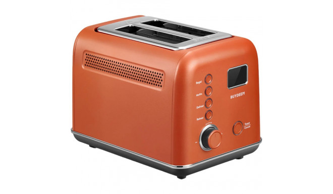 BUYDEEM 2 Slice Automatic Metal Toaster, model DT730E, color Koi Red, EU