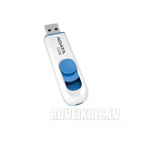 Adata 16GB USB 2.0 Classic C008 Wht/Blue AC008-16G-RWE