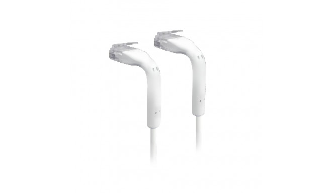 UBIQUITI ULTRA-THIN PATCH CABLE WITH BENDABLE BOOTS DESIGNED FOR INSTALLATION FLEXIBILITY / WHITE / 