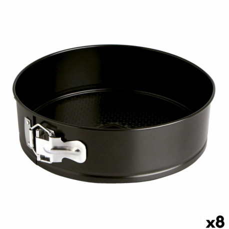 Küpsetusvorm Quid Sweet Grey Must Metall 24 x 6,8 cm (8 Ühikut)