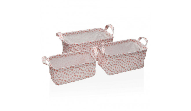 Basket set Versa Amore Textile 28 x 18 x 14 cm