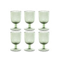 Набор рюмок Home ESPRIT Зеленый Стеклянный 300 ml 8 x 8 x 14 cm (6 штук)