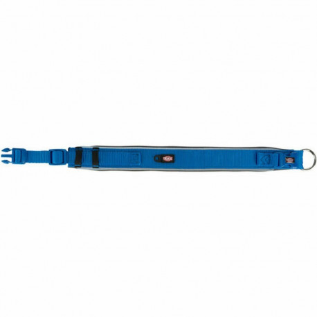 Dog collar Trixie Premium Graphite Cobalt blue XS/S 27-35 cm