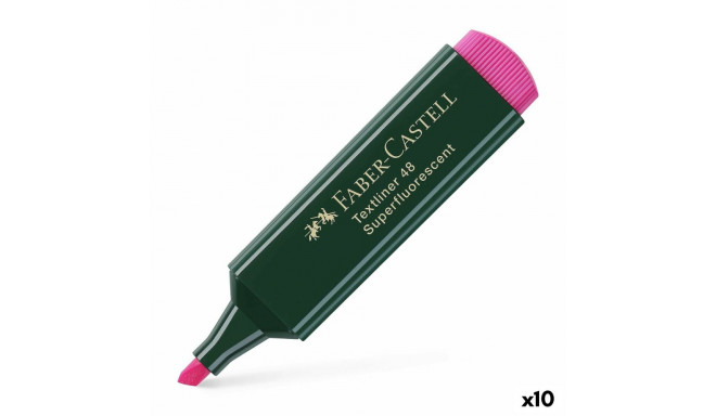 Маркер Faber-Castell TEXTLINER 48 Фуксия (10 штук)
