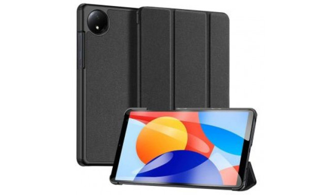 Dux Ducis Xiaomi Redmi Pad SE 8.7 Domo Series Tri-fold Stand PU Leather Tablet Cover Black