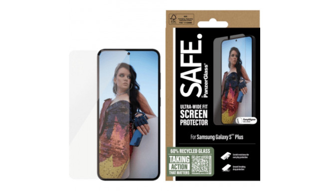 PanzerGlass SAFE. SP Galaxy S25+ UWF m. Applikator