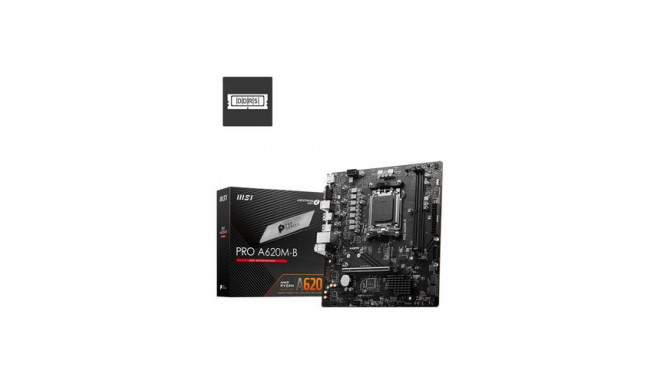 MSI PRO A620M-B motherboard AMD A620 Socket AM5 micro ATX